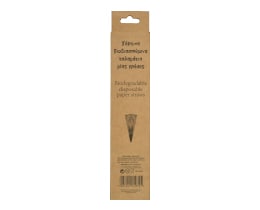 GREEN | Καλαμάκια Ίσια Χάρτινα Βιοδιασπώμενα Άσπρο Γκρι 50 Τεμάχια