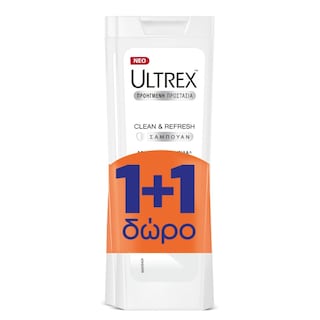 ULTREX | Σαμπουάν Clean & Refresh 360ml 1+1 Δώρο