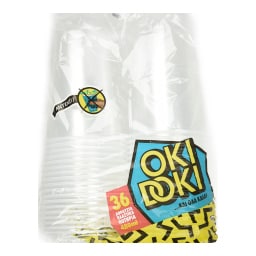 OKI DOKI | Ποτήρια Πλαστικά Διάφανα 480ml 36 Τεμάχια