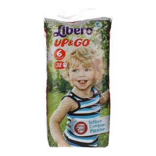 LIBERO | UP & GO | ΠΑΝΕΣ ΒΡΑΚΑΚΙΑ UNISEX 13 - 20 KGR No 6 38 ΤΕΜ