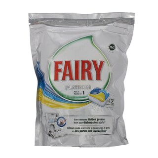 FAIRY | PLATINUM | ΤΑΜΠΛΕΤΕΣ ΠΛΥΝΤΗΡΙΟΥ ΠΙΑΤΩΝ ΛΕΜΟΝΙ 42 ΤΕΜ