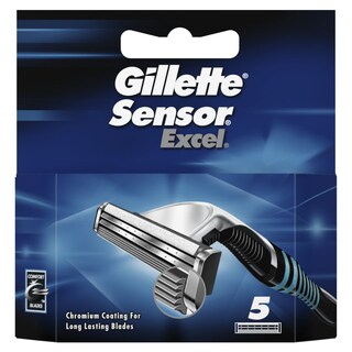 GILLETTE | SENSOR EXCEL | Ανταλλακτικά Ξυριστικής Μηχανής Sensor Excel 5 Τεμάχια