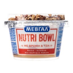 ΜΕΒΓΑΛ | Επιδόρπιο Γιαουρτιού Nutri Bowl Μήλο Κανέλα Πεκάν 158g