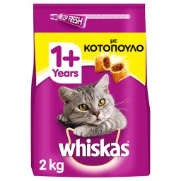 WHISKAS | Ξηρά Τροφή Για Γάτες Κοτόπουλο 2 Kg