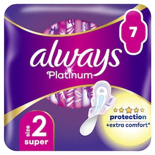 ALWAYS | Σερβιέτες Platinum Ultra Super Plus Μεγεθος 2 7 Τεμάχια