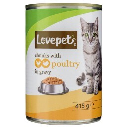 LOVEPET | Γατοτροφή Υγρή Πουλερικά 415g