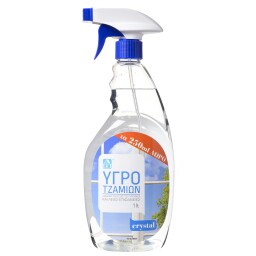 Καθαριστικό Τζαμιών Crystal Αντλία 750ml+250ml Δώρο