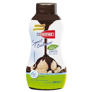 SWEET & BALANCE | Σιρόπι Σοκολάτας με Στέβια 350g