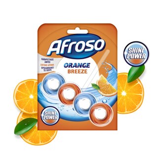 AFROSO | Καθαριστικό Block Τουαλέτας Orange Breeze 40g