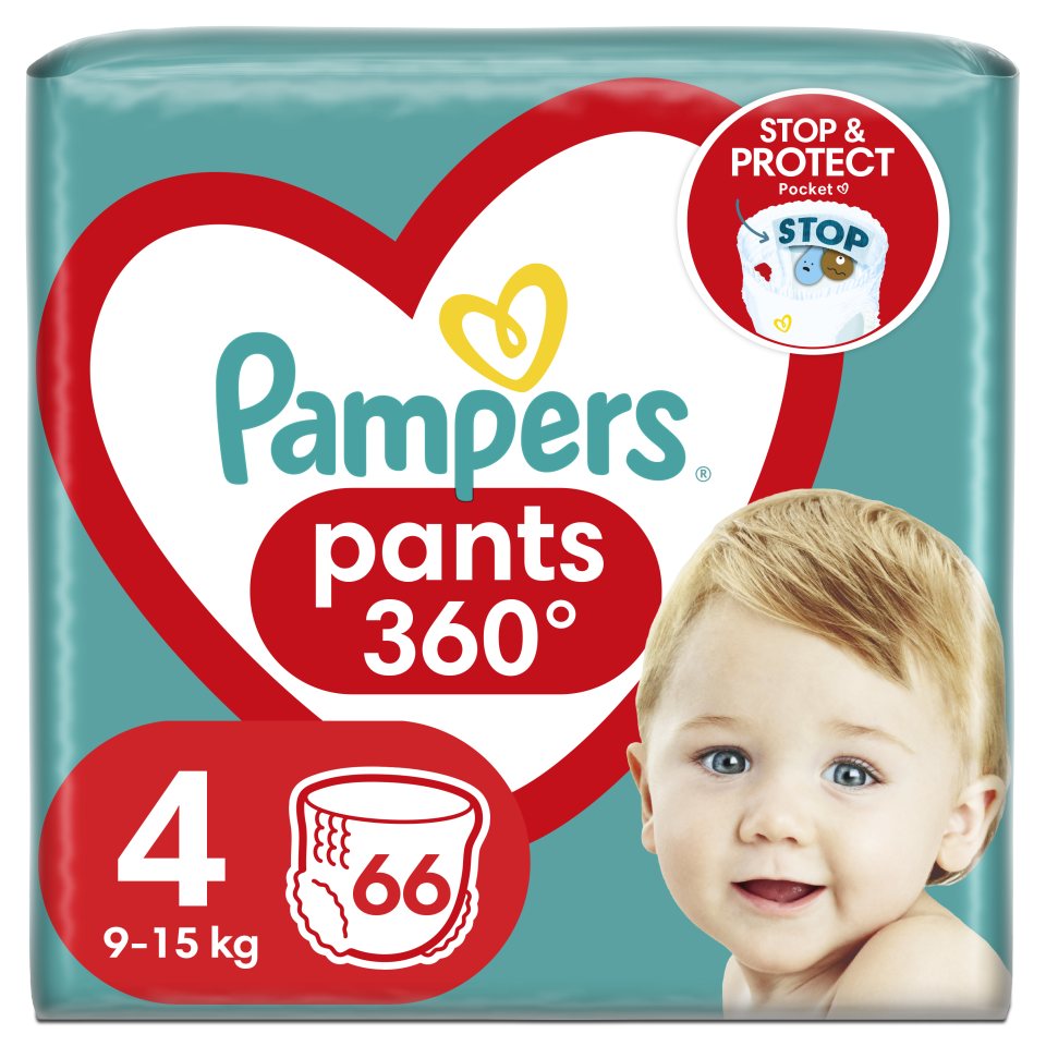 Πάνες Βρακάκι Μωρού Pants Νο4 9-15kg Giant Pack 66 Τεμάχια