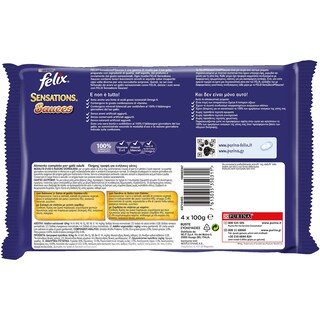 FELIX | Γατοτροφή Σολομός & Σαρδέλα 4x100g