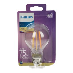 PHILIPS | Λάμπα Led Filament E27 8.5W 1 Τεμάχιο