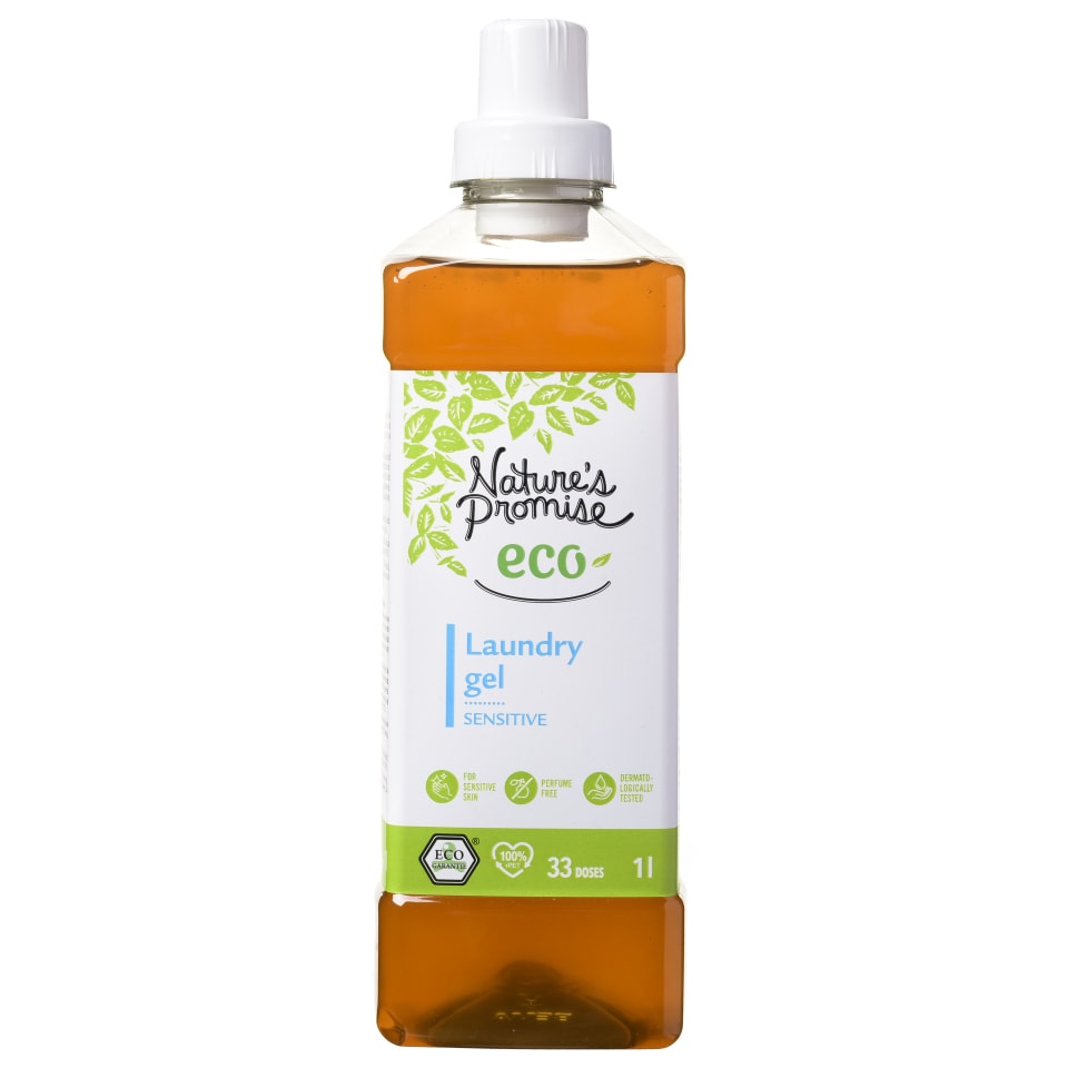 NATURE'S PROMISE Gel Πλυντηρίου Ρούχων Ευαίσθητα 1lt