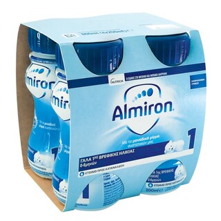 ALMIRON | Γάλα Nutricia 1ης Βρεφικής Ηλικίας 4x200ml
