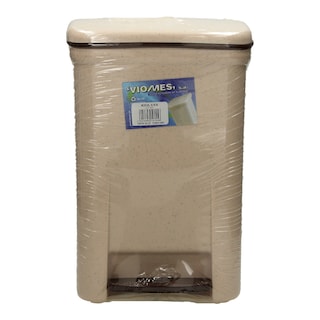 - | Κάδος Απορριμάτων Πεντάλ Γρανίτης Γκρι Μπεζ 7lt 1 Τεμάχιο