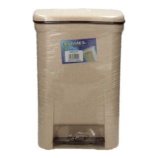 - | Κάδος Απορριμάτων Πεντάλ Γρανίτης Γκρι Μπεζ 7lt 1 Τεμάχιο