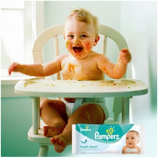PAMPERS | ΜΩΡΟΜΑΝΤΗΛΑ FRESH CLEAN 192 TEM 2+1 ΔΩΡΟ