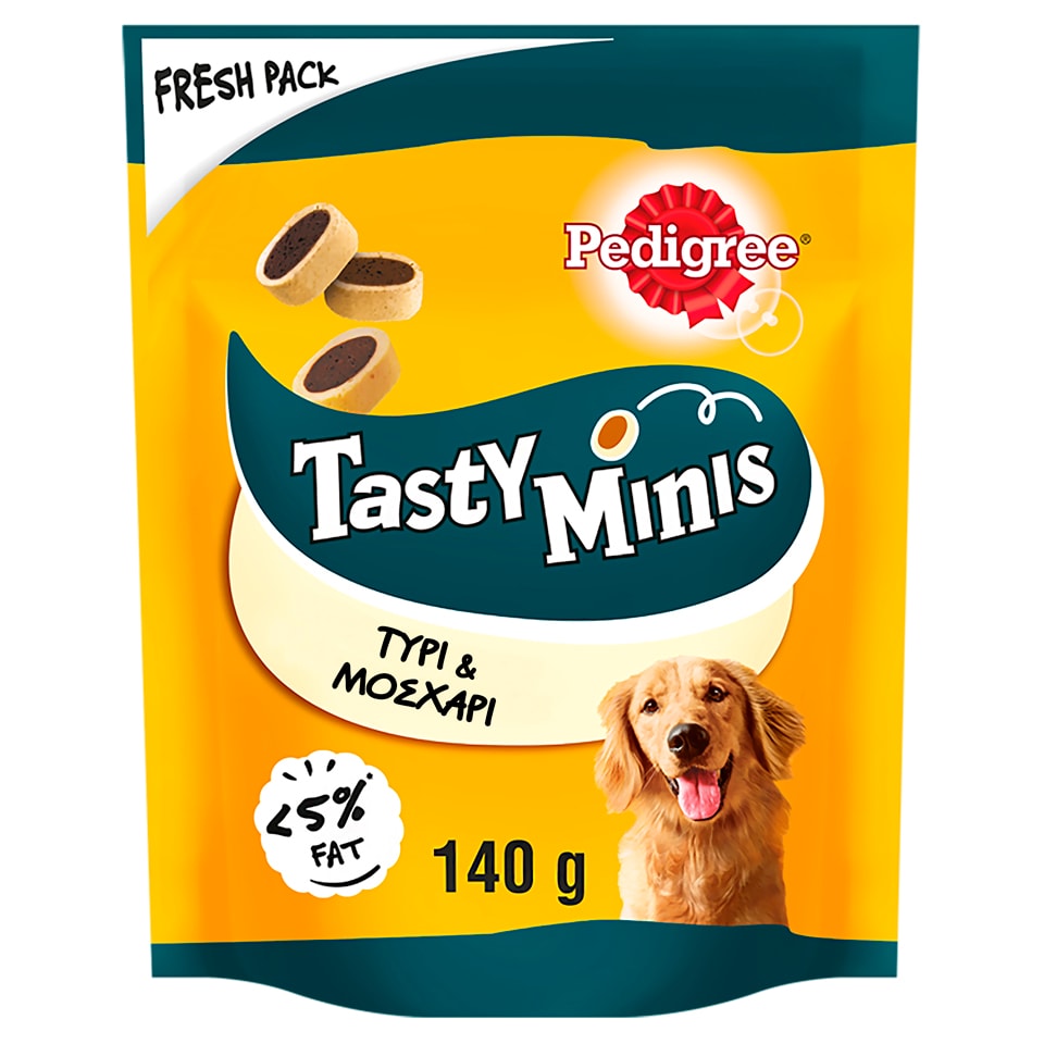 Σνακ Σκύλων Tasty Minis Μοσχάρι Τυρί 140g