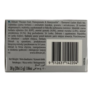 DILMAH | Μαύρο Τσάι Φρούτα Πάθους 20x1.5gr
