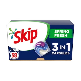 SKIP | Kάψουλες Πλυντηρίου Ρούχων Ultimate Spring Fresh 38 Μεζούρες