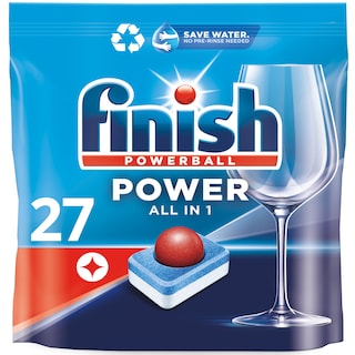 FINISH | ALL IN 1 | Κάψουλες Πλυντηρίου Πιάτων Power All in 1 27 Tεμάχια