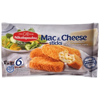 ΝΙΚΟΛΟΠΟΥΛΟΥ | Mac & Cheese Sticks Κατεψυγμένα 270g