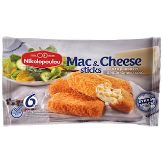 ΝΙΚΟΛΟΠΟΥΛΟΥ | Mac & Cheese Sticks Κατεψυγμένα 270g