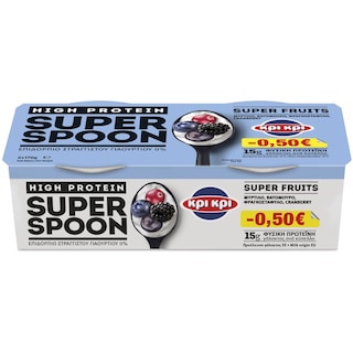 ΚΡΙ ΚΡΙ | Επιδόρπιο Γιαουρτιού Super Fruits 2Χ170 gr (-0.50) 0.50E