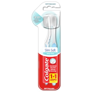 COLGATE | Οδοντόβουρτσα Slim Soft Ultra Compact 2 Τεμάχια 1+1 Δώρο