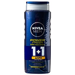 NIVEA | Αφρόλουτρο Power Fresh Shower Gel 500ml (1+1 Δώρο)