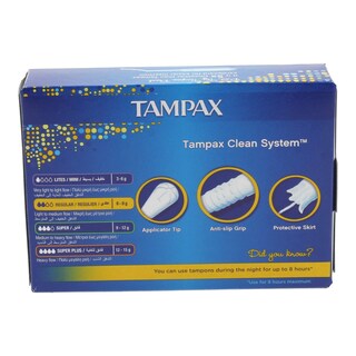 TAMPAX | Ταμπόν Compak Regular Με Απλικατέρ 12 Τεμάχια