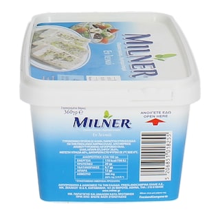 MILNER | ΕΝ ΛΕΥΚΩ | ΛΕΥΚΟ ΤΥΡΙ ΣΥΣΚΕΥΑΣΜΕΝΟ ΣΕ ΑΛΜΗ 360 GR