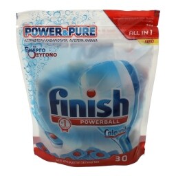 FINISH | ALL IN 1 | ΤΑΜΠΛΕΤΕΣ ΠΛΥΝΤΗΡΙΟΥ ΠΙΑΤΩΝ POWER AND PURE 30 ΤΕΜ