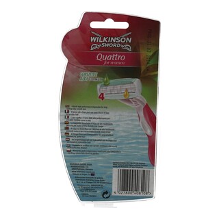 WILKINSON | QUATRO WOMEN | ΞΥΡΙΣΤΙΚΗ ΜΗΧΑΝΗ ΜΙΑΣ ΧΡΗΣΗΣ  3 ΤΕΜ