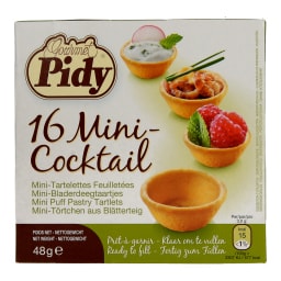 PIDY | ΤΑΡΤΕΛΕΤΕΣ MINI COCKTAIL 48 GR