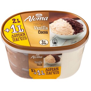 ALOMA | ΠΑΓΩΤΟ ΒΑΝΙΛΙΑ ΚΑΚΑΟ 1.455 GR +800