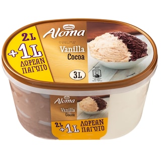 ALOMA | ΠΑΓΩΤΟ ΒΑΝΙΛΙΑ ΚΑΚΑΟ 1.455 GR +800