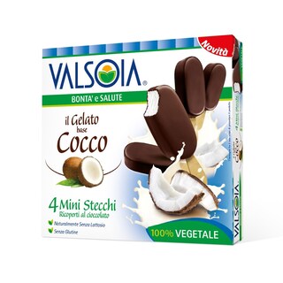 VALSOIA | Παγωτό Ξυλάκι Καρύδα 4x50g