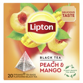 LIPTON | Τσάι Μαύρο Ροδάκινο Μάνγκο 20x1.8g