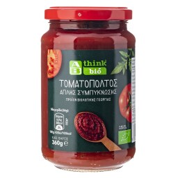 ΑΒ THINK BIO | Τοματοπολτός Απλής Συμπήκνωσης Bio 360g