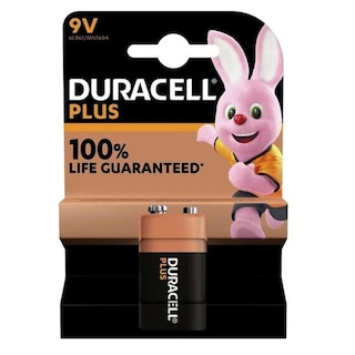 DURACELL | Battery Alkaline Plus 9V 1 Piece