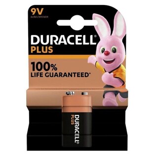 DURACELL | Μπαταρία Αλκαλική Plus 9V 1 Τεμάχιο