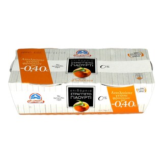 ΟΛΥΜΠΟΣ | ΓΙΑΟΥΡΤΙ ΛΕΥΚΟ ΣΤΡΑΓΓΙΣΤΟ ΡΟΔΑΚΙΝΟ 2 X 170 GR