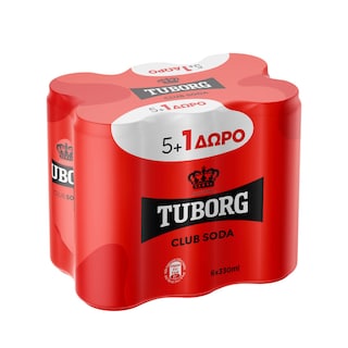 TUBORG | Soda Can 330ml 5+1 Free