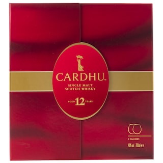 CARDHU | Ουίσκι Σκωτίας 12 Ετών 700ml + Ποτήρια Δώρο