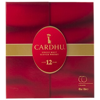 CARDHU | Ουίσκι Σκωτίας 12 Ετών 700ml + Ποτήρια Δώρο
