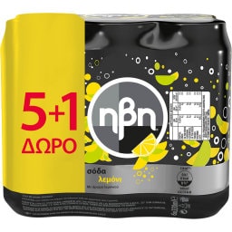 Σόδα Λεμόνι Κουτί 6x330ml 5+1 Δώρο