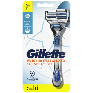 GILLETTE | Ξυριστική Μηχανή SkinGuard Sensitive + 2 Κεφαλές 1 Τεμάχιο