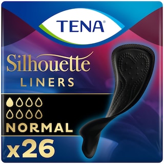 TENA | Incontinence Liners Silhouette Noir Normal 26 Pieces