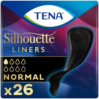 TENA | Incontinence Liners Silhouette Noir Normal 26 Pieces